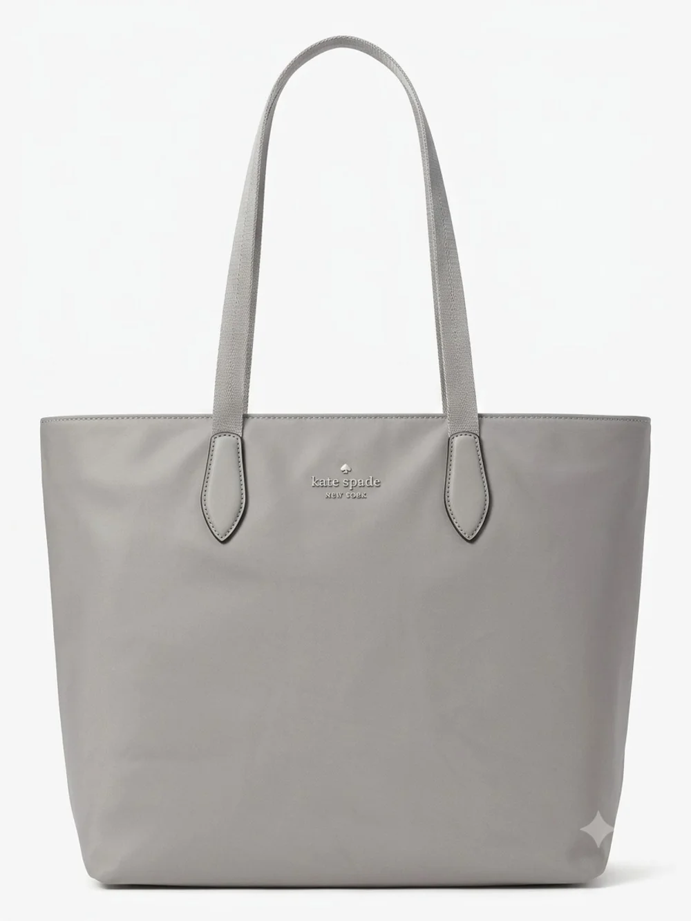 kate spade gray nylon tote with logo